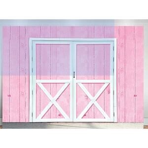 New Without Package 3'x5' Pink Barn Door Backdrop Photos Videos Background